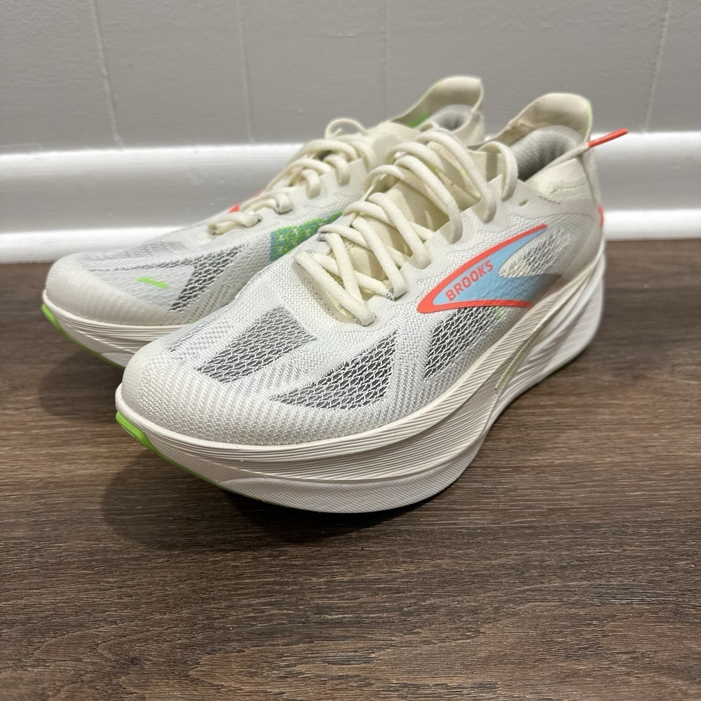 Brooks Hyperion Max 3 White Multicolor Men's Sz 10 Running Train Gym